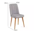 Stol Hanah Home Soho Furu Spånskiva Sammet 47x89x46 cm - Stolar - 8681875791075 - 4