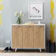 Förvaringsskåp Hanah Home Piffa Ek Spånskiva 100x82x35 cm - Skåp och byråer - 8681875179125 - 2
