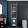 Förvaringsskåp Hanah Home JE111 Vit Spånskiva 40x198,6x40 cm - Skåp och byråer - 8684282480945 - 10