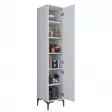 Förvaringsskåp Hanah Home JE111 Vit Spånskiva 40x198,6x40 cm - Skåp och byråer - 8684282480945 - 1
