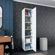 Förvaringsskåp Hanah Home JE111 Vit Spånskiva 40x198,6x40 cm - Skåp och byråer - 8684282480945 - 11