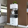 Förvaringsskåp Hanah Home JE135 Vit Spånskiva 60x198,6x40 cm - Skåp och byråer - 8684283108725 - 2