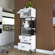 Förvaringsskåp Hanah Home JE135 Vit Spånskiva 60x198,6x40 cm - Skåp och byråer - 8684283108725 - 9