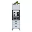 Förvaringsskåp Hanah Home JE135 Vit Spånskiva 60x198,6x40 cm - Skåp och byråer - 8684283108725 - 11