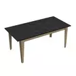 Matbord Hanah Home Lorenz Valnöt Svart Spånskiva 180x76,8x90 cm - Matbord - 8681875670455 - 1