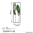 Väggdekor Metall Wallity Nezgep Flerfärgad Metall 32x90 cm - Dekorationer, prydnadsföremål - 8683743679645 - 7