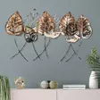 Väggdekor Metall Wallity Casting Leaf Flerfärgad Metall 67x112 cm - Dekorationer, prydnadsföremål - 8683743680115 - 2