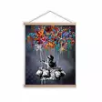 Inramad Tavla Wallity Flerfärgad Polyester/Bomull 50x70 cm 1 Del - Tavlor och ramar - 8684283736225 - 1