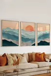 Inramad Tavla Wallity Flerfärgad MDF 33x48 cm 3 Delar - Tavlor och ramar - 8684283135905 - 1