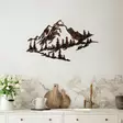 Väggdekor Metall Wallity Mountain 2 Flerfärgad Metall 70x40 cm - Dekorationer, prydnadsföremål - 8683743851645 - 4