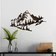 Väggdekor Metall Wallity Mountain 2 Flerfärgad Metall 70x40 cm - Dekorationer, prydnadsföremål - 8683743851645 - 2