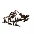 Väggdekor Metall Wallity Mountain 2 Flerfärgad Metall 70x40 cm - Dekorationer, prydnadsföremål - 8683743851645 - 1