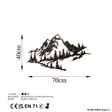Väggdekor Metall Wallity Mountain 2 Flerfärgad Metall 70x40 cm - Dekorationer, prydnadsföremål - 8683743851645 - 7