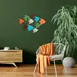 Väggdekor Metall Wallity Melek Flerfärgad Metall 83x58x8 cm - Dekorationer, prydnadsföremål - 8683342852715 - 2