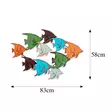 Väggdekor Metall Wallity Melek Flerfärgad Metall 83x58x8 cm - Dekorationer, prydnadsföremål - 8683342852715 - 7