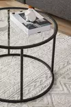 Soffbord Hanah Home Berlin Black Svart Härdat Glas 60x43x60 cm - Soffbord - 8683742475095 - 4