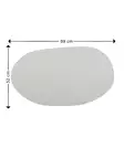 Spegel Hanah Home Vanomi Svart MDF 52x89x2,2 cm - Speglar - 8683743822645 - 8