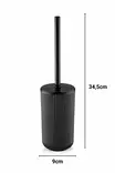 Toalettborste Mijölnir Svart 100% Plast 9x9x34,5 cm - Badrumstillbehör - 8684283711635 - 4