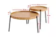Nestingbord Hanah Home Ronda Natur MDF 70x40x70 cm 48x50x48 cm - Bord - 8684282438595 - 13