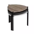 Nestingbord Hanah Home Lenny Multicolor Vit Antracit Valnöt Spånskiva 45x45x45 cm - Bord - 8683742465805 - 1