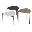 Nestingbord Hanah Home Lenny Multicolor Vit Antracit Valnöt Spånskiva 45x45x45 cm - Bord - 8683742465805 - 5