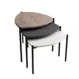 Nestingbord Hanah Home Lenny Multicolor Vit Antracit Valnöt Spånskiva 45x45x45 cm - Bord - 8683742465805 - 6