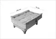 Öronlappsfåtölj Atelier del Sofa Kelebek Havsgrön Tyg 75x85x90 cm - Fåtöljer - 8681875598025 - 7