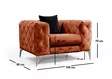 Öronlappsfåtölj Atelier del Sofa Como Orange Polyester 108x90x70 cm - Fåtöljer - 8683342529075 - 7