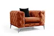 Öronlappsfåtölj Atelier del Sofa Como Orange Polyester 108x90x70 cm - Fåtöljer - 8683342529075 - 6