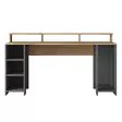 Skrivbord Hanah Home HA110 Valnöt Antracit Spånskiva 160x89,5x55 cm - Skrivbord - 8683742031765 - 1