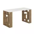 Skrivbord Hanah Home Maze Vit Mörk Ek Spånskiva 140x75x60 cm - Skrivbord - 8681875279405 - 1