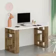 Skrivbord Hanah Home Maze Vit Mörk Ek Spånskiva 140x75x60 cm - Skrivbord - 8681875279405 - 2