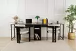 Skrivbord Nordure Twin Study Desk Antracit Spånskiva 240x74x60 cm - Skrivbord - 8684282978565 - 4