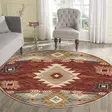 Matta Conceptum Woopamuk500 Orange Bomull Polyester 110x110 cm - Runda mattor - 8683743683475 - 2