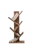 Bokhylla Hanah Home Cemo Valnöt Massiv Furu 35x90x18 cm - Bokhyllor - 8682870717145 - 1