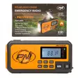 PNI DYN300 bärbar radio med dynamo, solcellsladdning, ficklampa, 4000 mAh powerbank, SOS, IPX3, orange - Radioapparater - 5949066537325 - 4