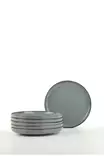 Uppläggningsfat Set Hermia Grå Porslin 6 Delar - Tallrikar - 8684283203505 - 1