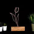Metalldekoration Aberto Design Tulip Brons Metall Trä 17x30x3,5 cm - Dekorationer, prydnadsföremål - 8681875641035 - 2