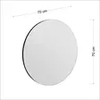 Spegel Hanah Home Zeos Svart MDF 70x70x2,2 cm - Speglar - 8683743823055 - 4