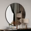 Spegel Hanah Home Zeos Svart MDF 70x70x2,2 cm - Speglar - 8683743823055 - 3