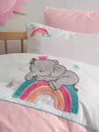 Påslakanset Baby L'essentiel Lucky Rosa Bomull 100 x 150 cm - Kuddar och täcken - 8683742575795 - 2