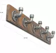 Klädhängare Hanah Home Boruraf038 Valnöt Metall 50x11x9 cm - Möbler - 8681875208245 - 7