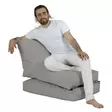 Sittsäck Atelier del Sofa Siesta Fume Polyester 55x180 cm - Saccosäckar - 8683743039715 - 1