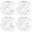 Rökdetektor med 10 års batteri- och sensortid 4-pack Vit - Brandvarnare och kolmonoxidvarnare - 8712412584895 - 45