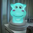 SILLY HIPPO LED nattlampa flodhäst blå - Nattlampor - 8712412676545 - 53
