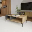 Soffbord Hanah Home Tarz Antracit Ek Spånskiva 90x39x50 cm - Soffbord - 8684283421145 - 1