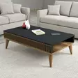 Soffbord Hanah Home Milan Valnöt Antracit Spånskiva 105x34,6x60 cm - Soffbord - 8683742130635 - 2