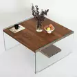 Soffbord Hanah Home Aqua Natur Härdat Glas Massiv Furu 75x40x75 cm - Soffbord - 8684282402435 - 6