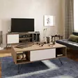 Soffbord Hanah Home Mistico Valnöt Vit Spånskiva 120x45,6x60 cm - Soffbord - 8682870664555 - 5