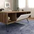 Soffbord Hanah Home Mistico Valnöt Vit Spånskiva 120x45,6x60 cm - Soffbord - 8682870664555 - 4